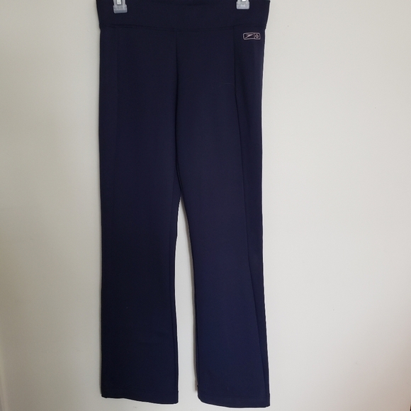 Speedo Navy Blue Yoga Style Leggings Drawstring - Picture 5 of 8